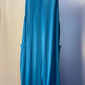 Light Weight, Casual Blue Jumpsuit